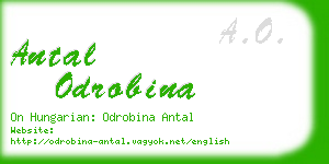 antal odrobina business card